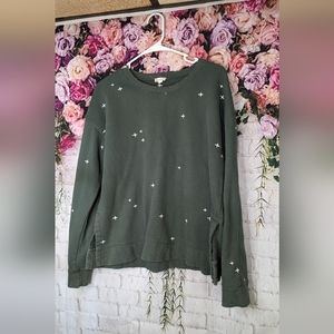 Hem & thread green sweatshirt